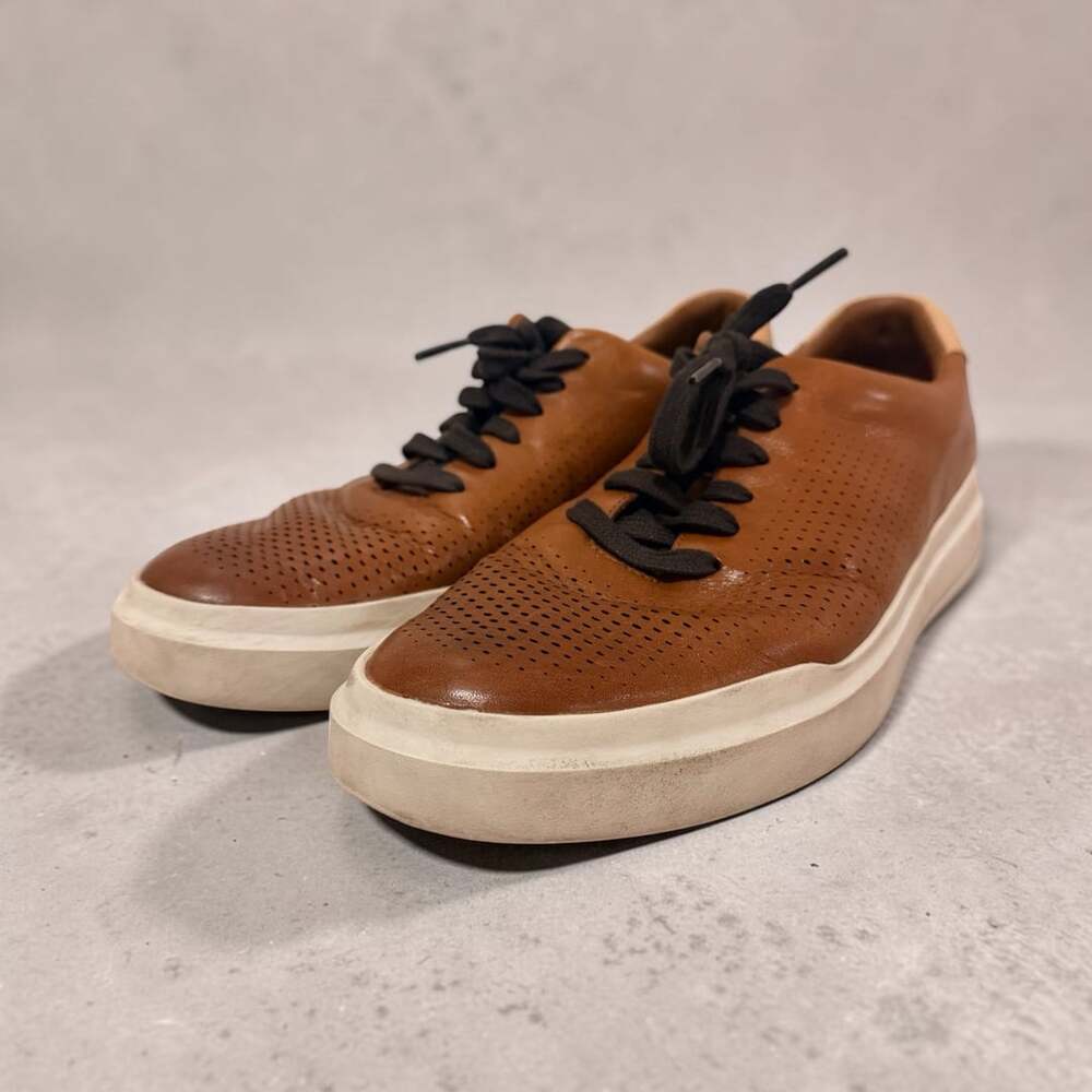 Cole Haan GrandPrø Rally Laser Cut Sneaker British Tan Leather